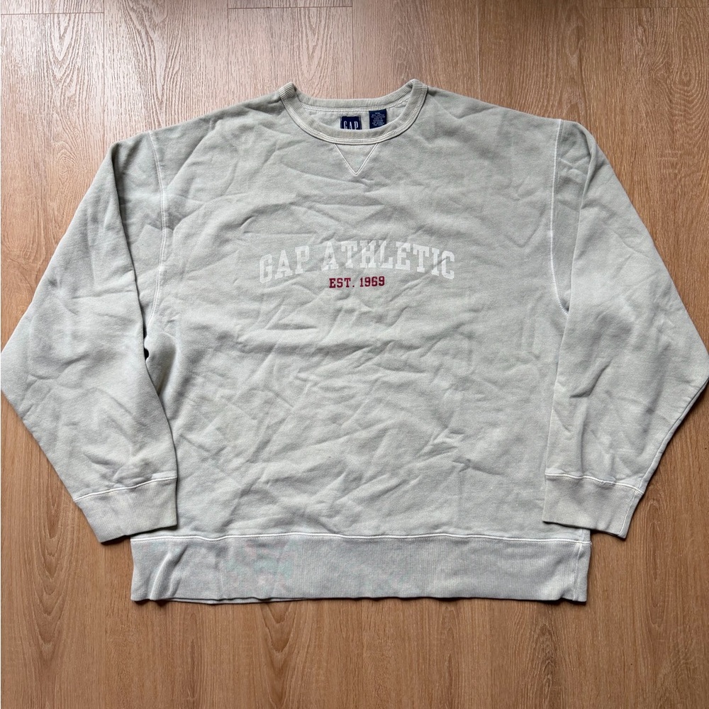 GAP Athletic Light Gray Crewneck Sweater